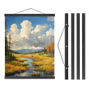 PATIKIL 2セット磁気ポスターハンガーフレーム16 インチ木製マグネットピクチャーハンガーフレーム幅広ハンギングキット写真 絵 地図 黒