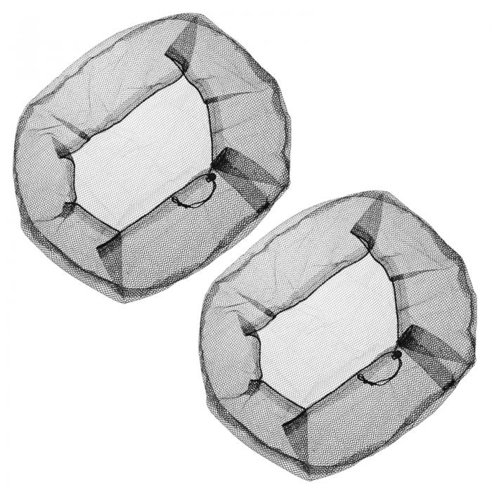 メッシュ電動ファンダストカバー 保護カバー 洗える 防塵 フィンガープロテクターネット 500mm ブラッ..