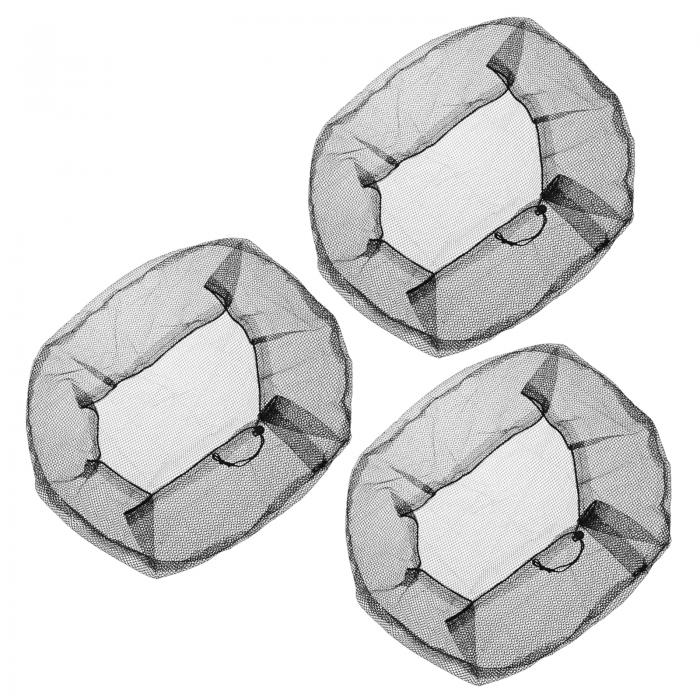 メッシュ電動ファンダストカバー 保護カバー 洗える 防塵 フィンガープロテクターネット 300mm ブラッ..