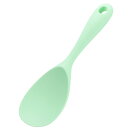 シリコンしゃもじ ノンスティックしゃもじ シリコンしゃもじ 耐熱炊飯器スプーン ライト緑 2個