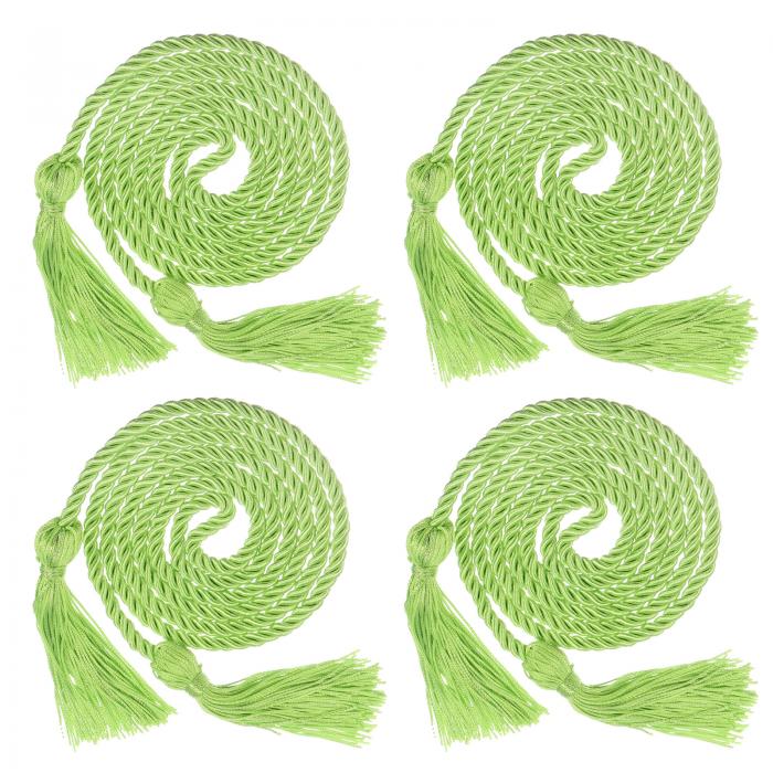 4本セットの卒業栄誉コード 67" タッセル付き ポリエステル編み込み卒業栄誉コード 卒業パーティー式典..