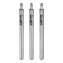 3個セットのレザーホールパンチ3 mm ストレートラウンドパンチ グロメットスナップリベットセッター レザークラフト 衣類 ハンドバッグ 生地 カーテン用