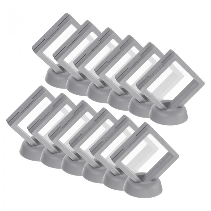 3Dフロー ティングディスプレイケース フロー ティングフレーム ディスプレイホルダースタンド 透明 PE..