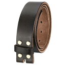 バックルヘッドなし メンズレザーベルトストラップ 1.5インチ幅 ピンバックルベルト用交換ストラップ(120cm L コーヒー)
