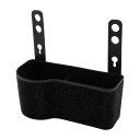 HOPESPANNER ユニバーサル 7.9インチ 長さ 3.5インチ 幅 3.1インチ 高さ 車用ゴミ箱 ハンギング ゴミ箱 プラスチック ラインストーン 1個 フック付き ブラック