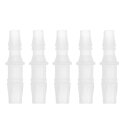 HEROFFIX 5個の水族館用プラスチックホースバーブフィッティング1/4"から5/16"ホースIDコネクタークリアプラスチック
