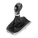 TUCKBOLD オペルに対応用アストラ用のカバー付き6速マニュアルギアシフトノブ No.55577540 | ギアボックススティックシフターレバーノブ ブラッ...