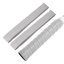 CAPASTEC グリップテープ テニス バドミントン 2本セット 凸凹仕様 グリップ テープ 衝撃吸収 滑り止め ラケット用 ウェットタイプ グレー