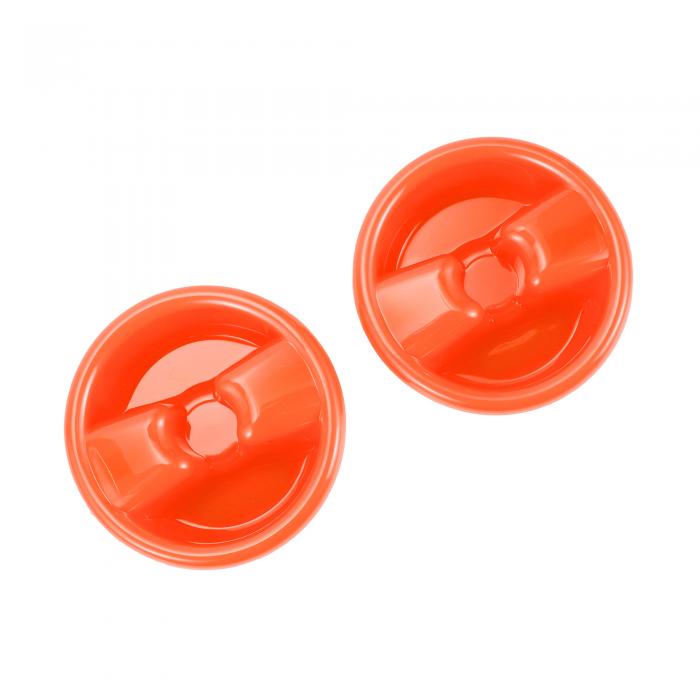 REPAIROCK ジープに対応ラングラーJK 2007-2017用2個屋根取り付けノブネジ装飾カバー ハードトップ取り付けノブカバートリム ABSオレンジ