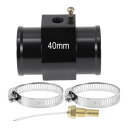 ACROPIX 12/24V ユニバーサル ウォーターテンプセンサーキット 1/8"NPT 40mm ブラックアダプター 210'F オン - 195'F オフ 自動車用ラジエーター&エンジン冷却用