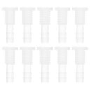 RATCHROLL 10個のプラスチックホースバーブ継手15/64"ホースIDバーブM10メススレッドスルーバルクヘッド継手クリアPP