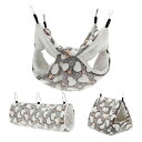 RENEWREVITAL フェレットハンモック 小動物用ケージアクセサリー フェレットベッド ハ ム スタースクイレルウサギ用ペットケージハンモックハンギングト...