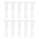 RATCHROLL 10個のプラスチックホースバーブ継手5/32"ホースIDバーブM6メススレッドスルーバルクヘッド継手クリアPP