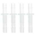 HOPESPANNER プラスチックホースバーブフィッティング15/64"から15/64"ホースID M8メススレッドスルーバルクヘッドフィッティングPP 4個
