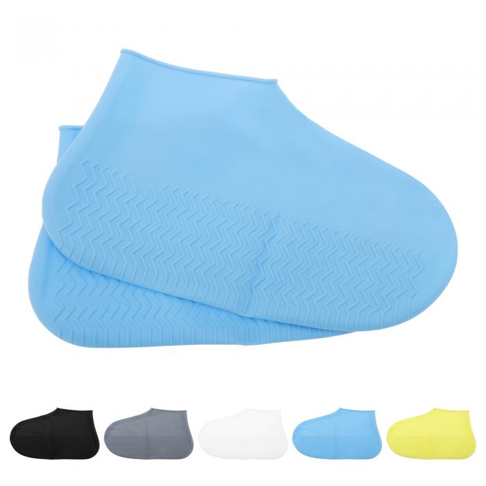 CAPASTEC シューズカバー 防水 靴カバー XLサイズ 32.5cm レインシューズカバー 雨靴カバー 適応靴サイズ目安27.5-28 弾力性あり ブルー