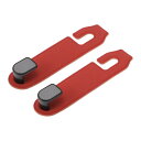 HEROFFIX 財布やバッグ用の2個セットのハンドバッグ 食料品バッグ 車のシートヘッドレストフック 頑丈な車のシートバックオーガナイザーフック 赤いマイクロ...