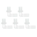 RATCHROLL 5個のプラスチックホースバーブフィッティング5/16"ホースバーブG1/4メスNPTエルボーバーブアダプタークリアPP