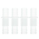 HOPESPANNER プラスチックホースバーブフィッティング25/64"から25/64"ホースID M13メススレッドスルーバルクヘッドフィッティングPP 4個
