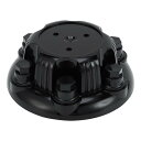 HEROFFIX シボレーに対応サバーバン1500 2000-2014タホ07-14用の1個のホイールセンターキャップハブキャップリムセンターキャップハブキャップセンターカバーグロスブラックプラスチック(2)