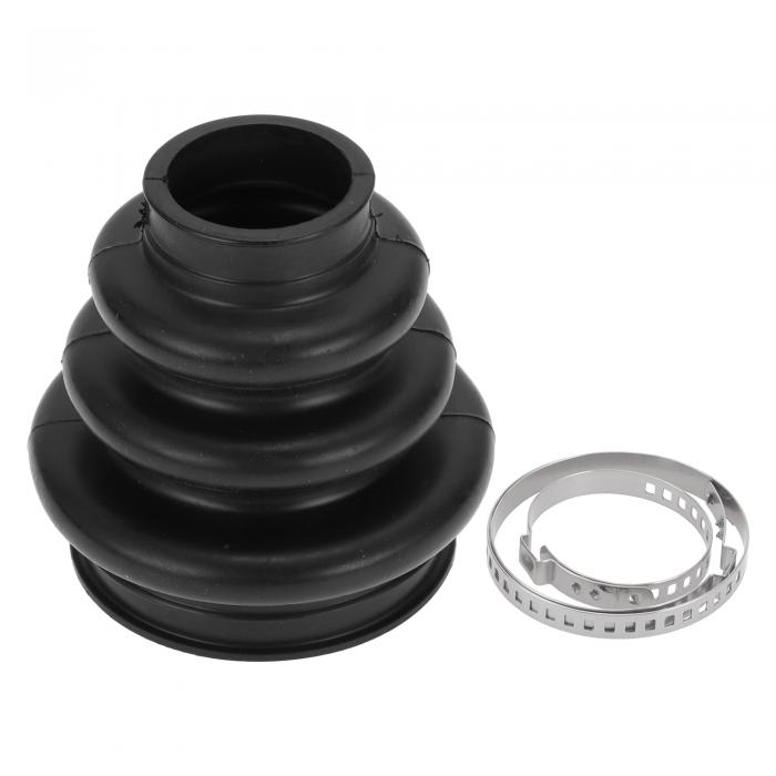 HEROFFIX BMWに対応 525i 2006-2007 BMWに対応 525xi 2006-2007用1セットCVジョイントブーツキット アウターコンスタントベロシティジョイントブーツW/クランプ No.33217572441 ブラックラバー