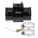 ACROPIX 12/24Vユニバーサルウォーターテンプセンサーキット 1/8"NPT 36mmブラックアダプター 150'Fオン - 135'Fオフ 自動車ラジエーター&エンジン冷却用
