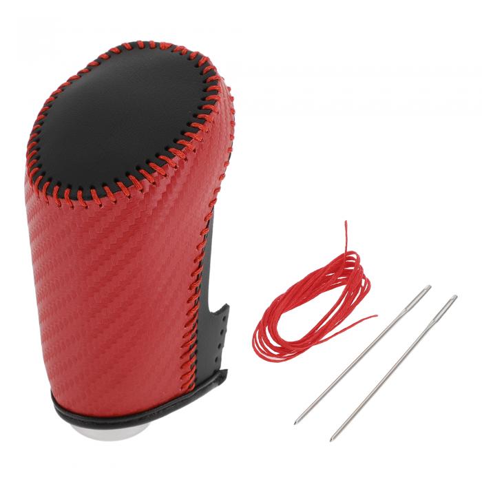 HOPESPANNER Chevyに対応マリブ2016-2020用 ギアシフトノブカバー アンチスリップ ブラック レッド ス..