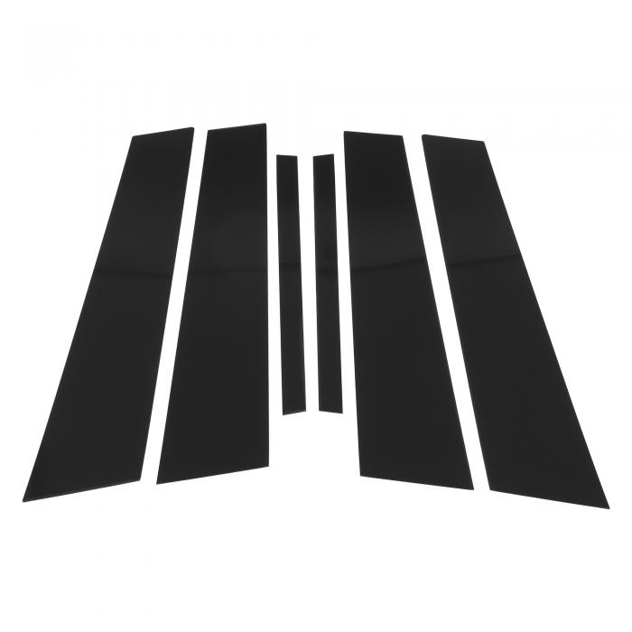 HOPESPANNER BMWに対応 1シリーズ2017-2021用のドアピラーウィンドウトリム ブラック フロント リア 左右 アンチスクラッチステッカーピラーポスト ドアアウターエクステリアカバー 6個