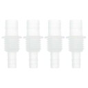 HOPESPANNER プラスチックホースバーブフィッティング5/16"から15/32"ホースID M15メススレッドスルーバルクヘッドフィッティングPP 4個