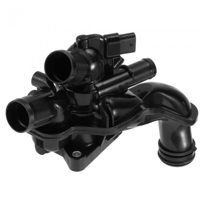 A ABSOPRO Peugeotに対応 207 3008 308 5008 508 1.4 1.6 Vti 1.4 1.6 16V用車載サーモスタット耐久性エンジン冷却サーモスタットハウジングアセンブリ 番号：1336CEプラスチック1個