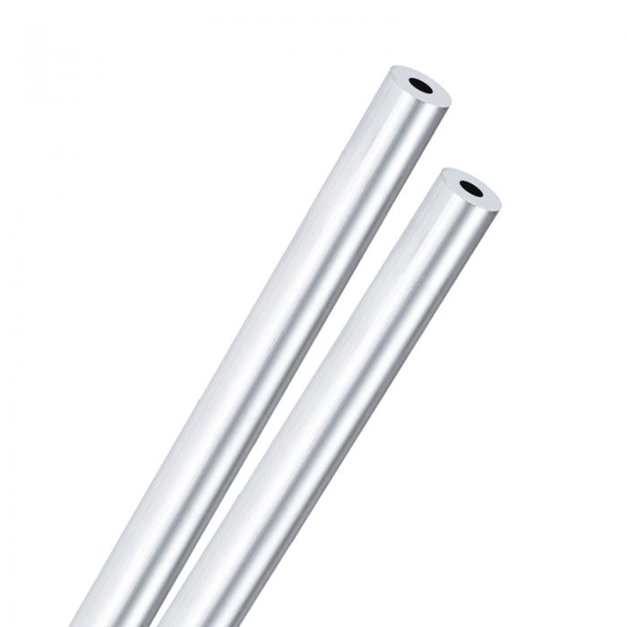M METERXITY 2パック 300mm 6063 アルミ丸管 7mm ID 16mm OD シームレスアルミチューブ 建設/機械加工/..