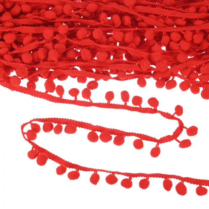 M METERXITY ポンポンボールフリンジトリム 20ヤード11mmボールフリンジトリムリボン ホームデコレーシ..