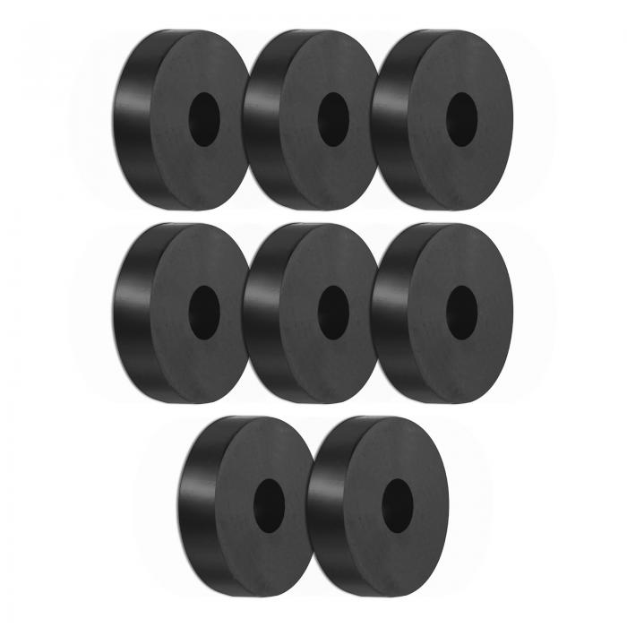 M METERXITY 8パックラバー絶縁ワッシャー 1.4" OD 0.4" ID 0.3" 厚さ 機械用防振絶縁パッド ラウンド..