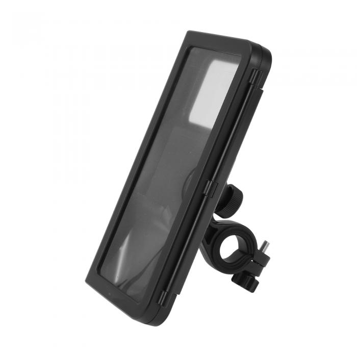 Hihaha モーターサイクル用電話マウントホルダー ABSアルミニウム合金PCハンドルバーマウント4.7"-7"/1..