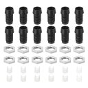 PATIKIL 3 mm 発光ダイオードホルダー 60個 プラスチックLEDホルダークリップ取り付け ブ ラケットソケットキャップナット ランプ電球ベゼルマウントパネルLEDディスプレイ用 黒