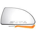 HEROFFIX シボレーに対応インパラ2006-2013用の1セットのミラーガラス交換品 右側パッセンジャーサイド W/バッキングプレート No.89046150/88894541 リアルガラス プラスチック