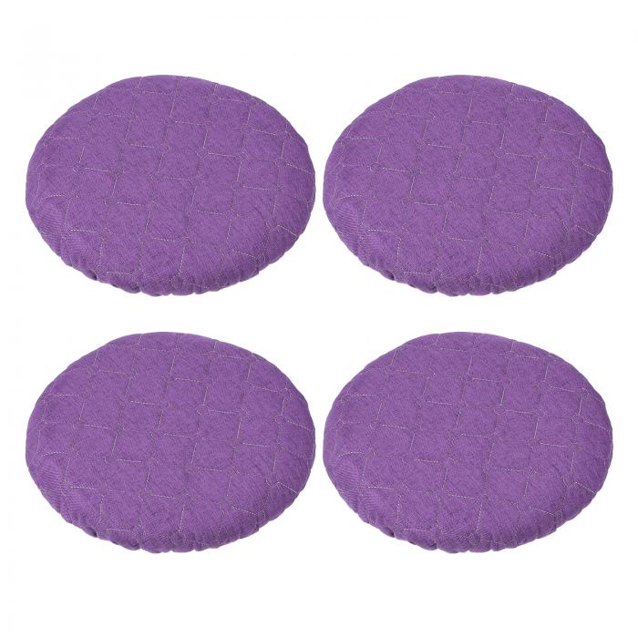 PATIKIL スツールカバー ラウンド 4枚パック 伸縮性バースツールカバー 洗濯可能なスツールクッション ..