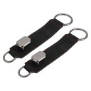 HEROFFIX バッグや傘などを掛けるための2個入りの車のシートヘッドレストフック 頑丈な車のシートバックオーガナイザーフック ブラックのフェイクレザーと金属製 20.6x4.7cm