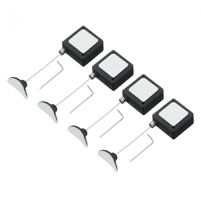 PATIKIL 3.3 フィート 引き込み式リモコンテザー テレ??ビリモコンコントローラー用調節可能な留め金粘..