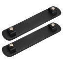 PATIKIL 23 x 4.8 cm レザーショルダーストラップパッド 2個 PUレザーバックパックストラップパッド ハンドバッグストラッププロテクター 取り外し可能 クッションカバー トートバッグ ハンドバッグ 財布 クロスボディ用 黒