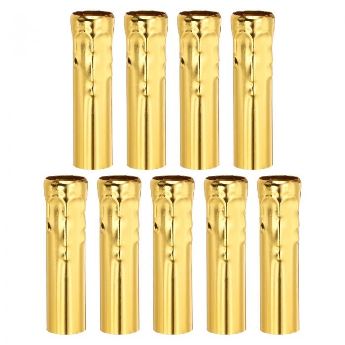 PATIKIL 100 mm トールキャンドルカバースリーブ 9個 金属 E14 シャンデリアソケットスリーブ 垂れ下が..