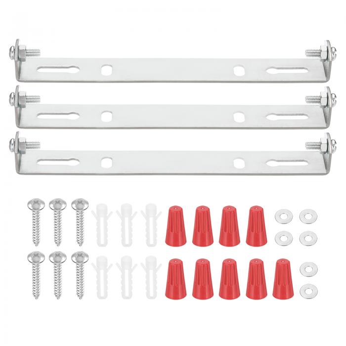 PATIKIL 145 mm ユニバーサル照明器具取り付けブ ラケットキット 3セット ライトクロスバー シーリング..