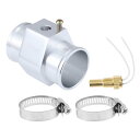 ACROPIX 12V/24Vユニバーサルウォーターテンプセンサーキット 1/8"NPT 1.50"シルバートーンアダプター200'Fオン-185'Fオフ 自動車用ラジエーター&エンジン冷却用