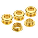 PATIKIL 7mm(2/7インチ) 真鍮製ホールアイレット 4個 アーク表面自己裏打ちグロメット 靴 衣類 クラフト バッグ レザークラフト用ワッシャー付き 金色