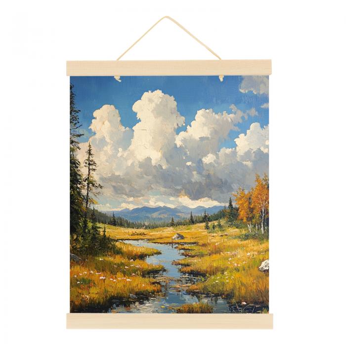 PATIKIL 1セット磁気ポスターハンガーフレーム12 インチ木製マグネットピクチャーハンガーフレーム幅広ハンギングキット写真 絵 地図 木製カラー