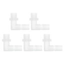 RATCHROLL 5個のプラスチックホースバーブフィッティング1/2"ホースバーブG3/8メスNPTエルボーバーブアダプタークリアPP
