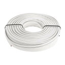 HEROFFIX 1 Pcs グラウンドワイヤー 完全絶縁&ソフトタッチジャケット パワーワイヤー 14AWG 200ft ホワイト OFC