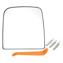 HEROFFIX ダッジに対応 ラムに対応 1500 2009-2020用の1セットのトウミラーガラス交換品 右側助手席上部 パート番号68067728AA/68067726AA リアルガラス プラスチック