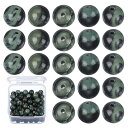PATIKIL 100個 天然石ビーズ 4mm 緑黒バードストーンビーズ 宝石メイキングブレスレットネックレスイヤリング宝石ラウンドルーズビーズDIYギフト女性...