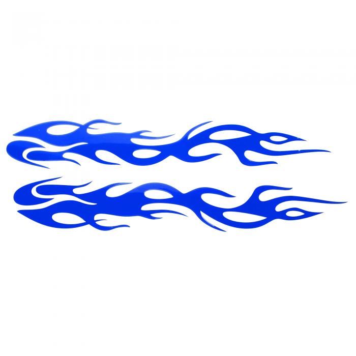 Motoforti リフレクティブバンパーデカール ブルー スクエア フレーム バー リフレクティブ カーステッカー パーソナライズド デコレーション 車体(2)