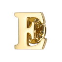 PATIKIL 文字ラペ ルピン イニシャルアルファベット文字E襟ピン 女性用男性用シャツドレススーツコート襟 金色 文字E